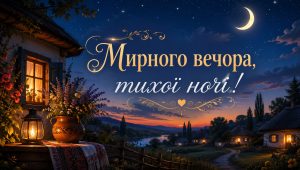 Мирного вечора тихої ночі
